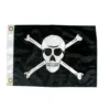 Bandeira Pirata Para Embarcação Com 33x47 cm