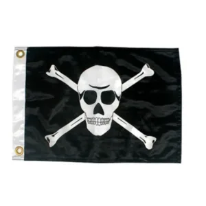 Bandeira Pirata Para Embarcação Com 33x47 cm