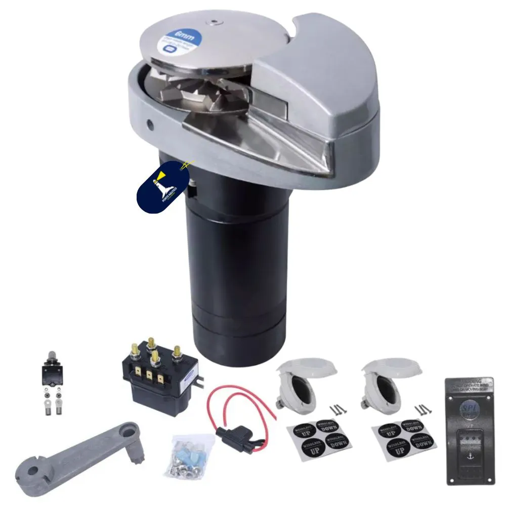 guincho eletrico south pacific va600 12v para corrente 6mm sail nautica