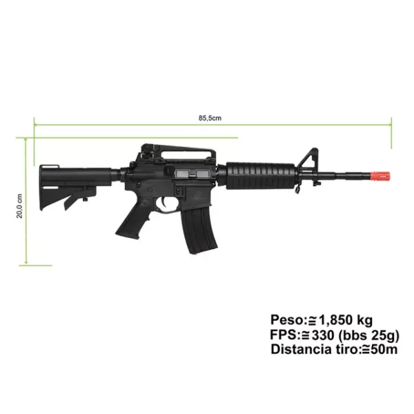 sail nautica rifle m4 long mike 10