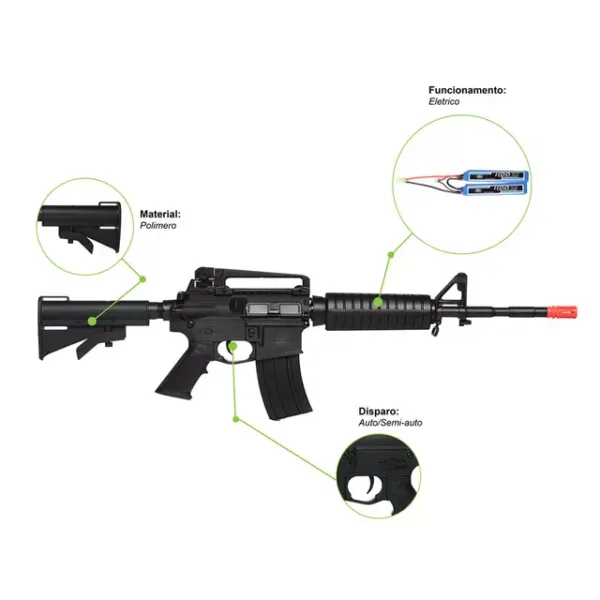 sail nautica rifle m4 long mike 9