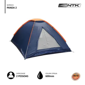 Barraca de camping Panda 2 pessoas e coluna dagua de 600mm NTK 3