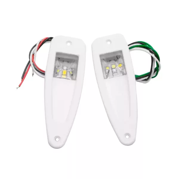 Luz Navegacao De Bordo Olho De Tubarao Led 12v Cor Branca Arieltek e1196