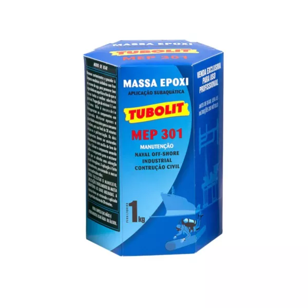 Massa Epoxi Tubolit MEP 301 Aplicacao Subaquatica 1kg