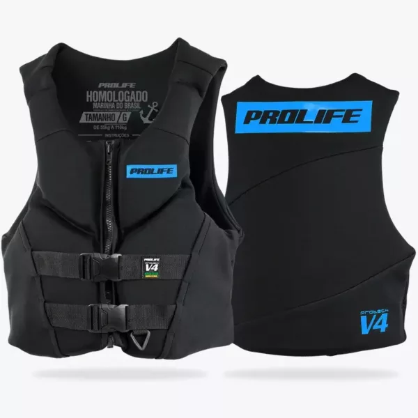 Colete Salva-Vidas Homologado Protech V4 Azul
