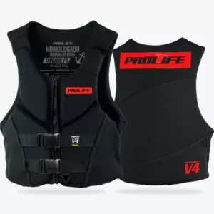 Colete Salva-Vidas Homologado Protech V4 Vermelho