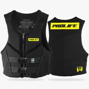 Colete Salva-Vidas Homologado Protech V4 Amarelo