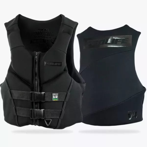 Colete Salva-Vidas Homologado Protech V4 Preto