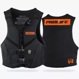 Colete Salva-Vidas Homologado Protech V4 Laranja