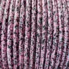 Cabo Náutico Pré Estirado Premium Velo 6mm Rosa, Preto e Branco