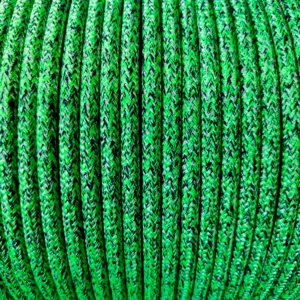 Cabo Náutico Pré Estirado Premium Velo 10mm Verde, Preto e Branco