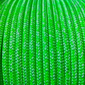 Cabo Náutico Pré Estirado Premium Velo 6mm Verde e Branco