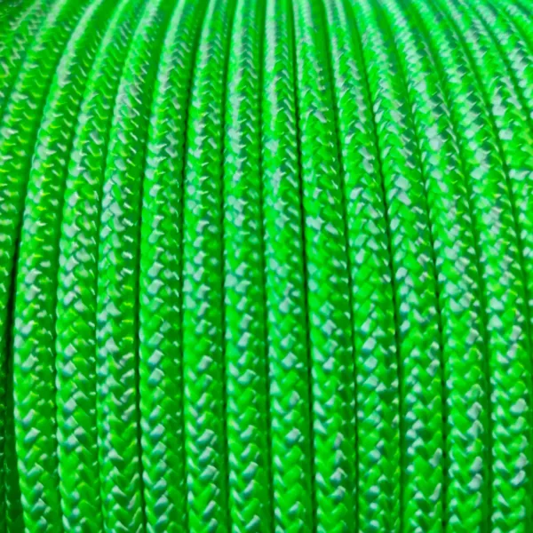 Cabo Náutico Pré Estirado Premium Velo 6mm Verde e Branco
