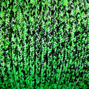 Cabo Náutico Pré Estirado Premium Velo 6mm Verde, Preto e Branco