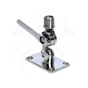 Base Regulável P/Antena Aço Inox 1 polegada