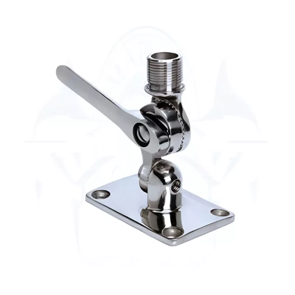 Base Regulável P/Antena Aço Inox 1 polegada