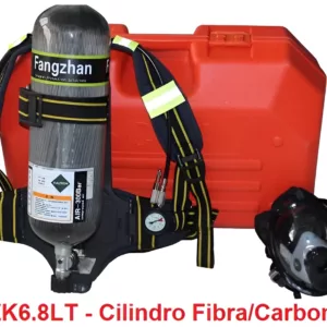 Equipamento Respiração Autonoma 6.8L Fibra Carbono SCBA