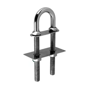 Ferragem de Proa U-bolt 1/2 Pol Em Aço Inoxidável 87 mm Para Embarcações