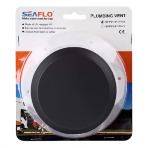 Respiradouro Externo P/ Exaustor Em PP Preto Seaflo