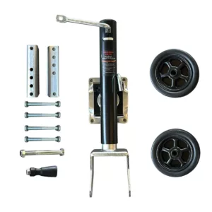 Roda Pedestal Escamoteável Dupla Para Reboque 8”