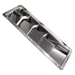 Grade de Ventilação Retangular em INOX 325 x 111 mm para Barcos 5 Saídas