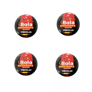 Kit 4 Unidades Bola Extintora De Incêndio 1kg Mocelin