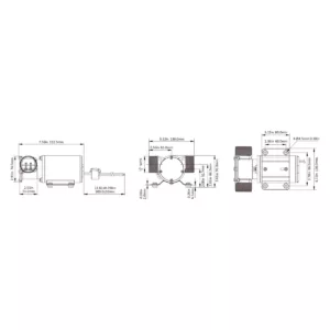 Bomba de Impulsor Rotor Flexivel Serie 02Y – 113 LPM Alta Vazao 12V 4