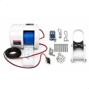 Guincho Elétrico Para Âncoras Com Controle Remoto 12v 150w Até 13,6Kg