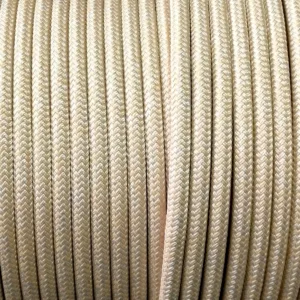 Cabo Velo Náutica Poliéster Pré Estirado Premium 12mm Bege
